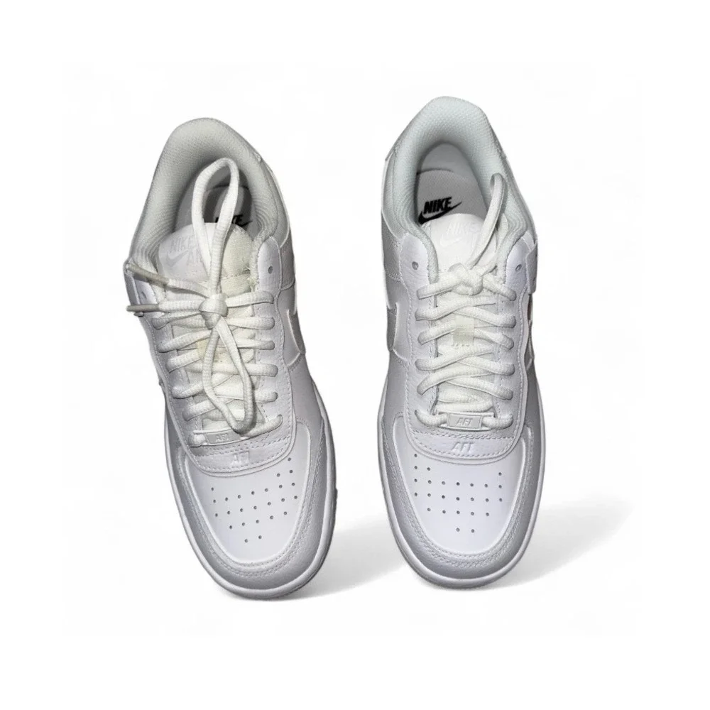 Nike AF1‎ Shadow White/White/White Women's Casual Sneakers Shoes Size 8.5